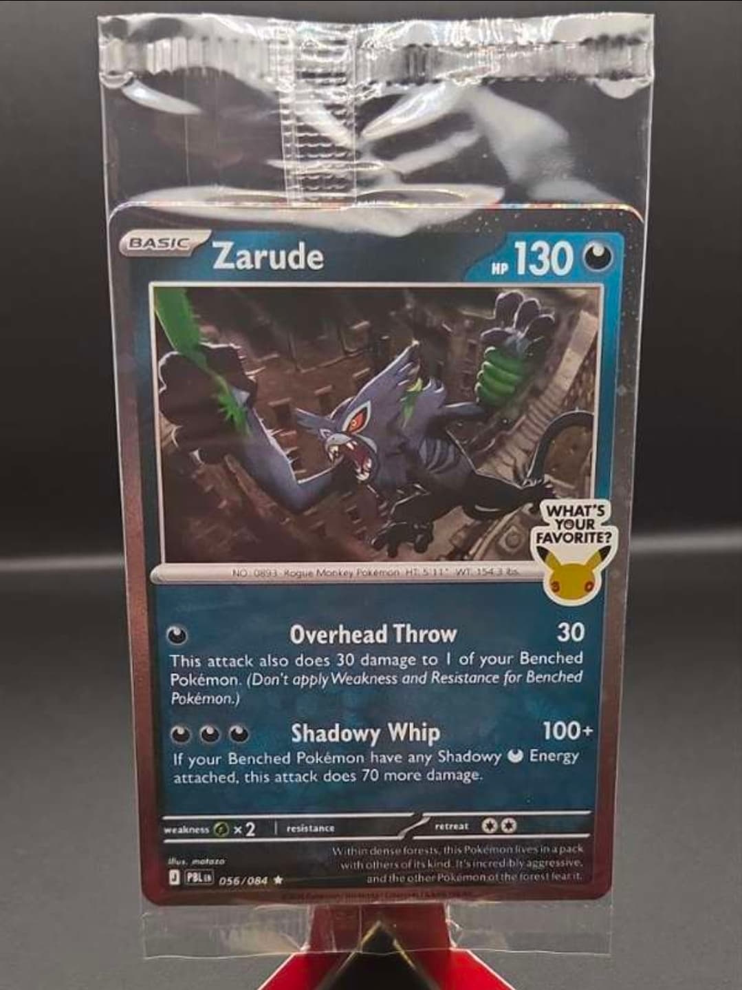2026 Pokémon Zarude 056/084 What's Your Favorite? Stamped Promo