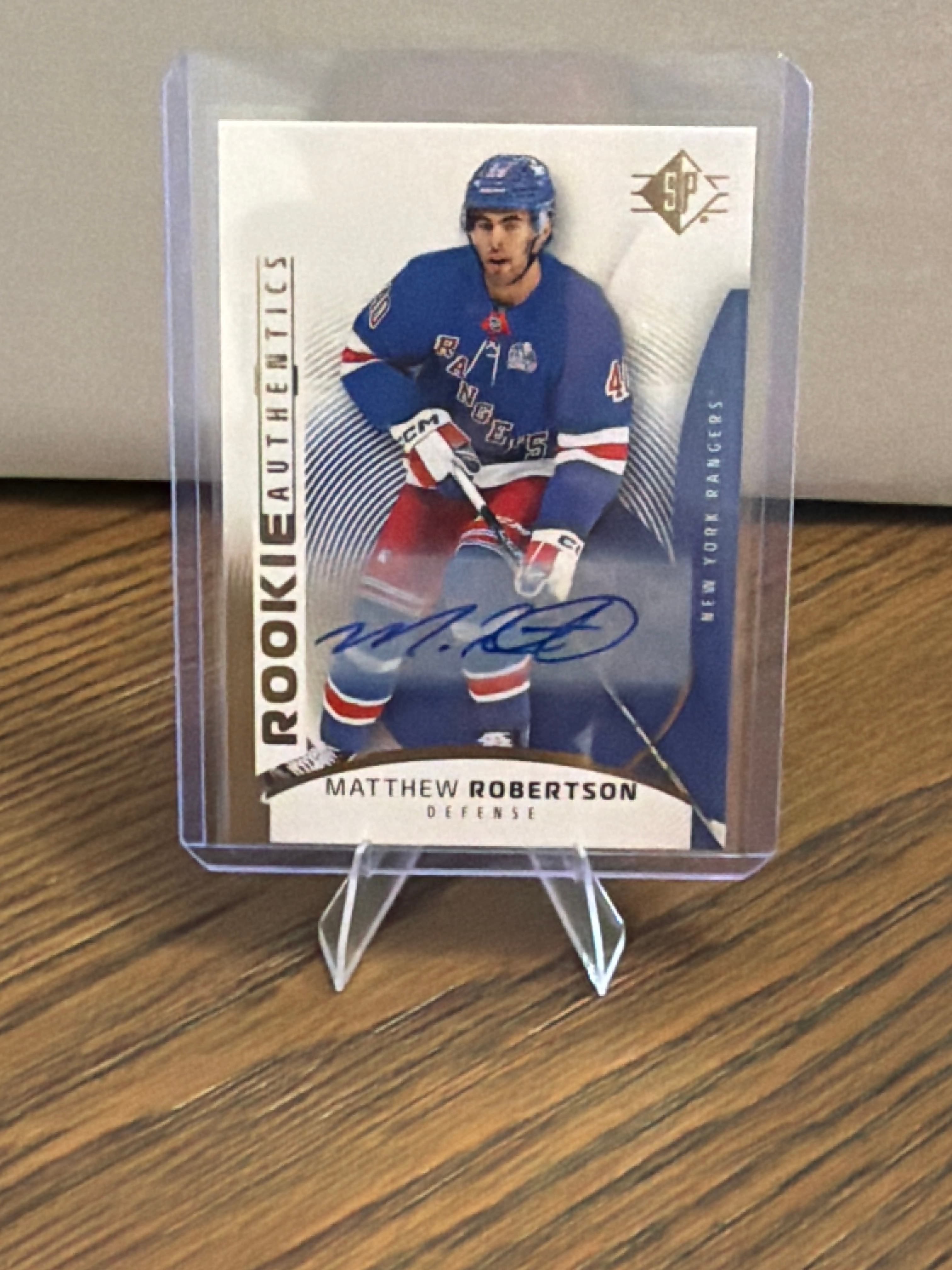 Matthew Robertson Rookie Authentic Auto 25/25