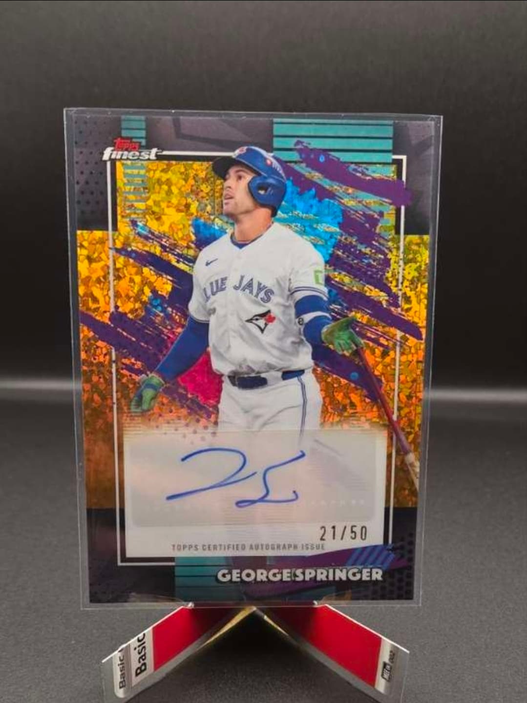 2026 Topps Finest George Springer Autograph /50 #FMA-GS